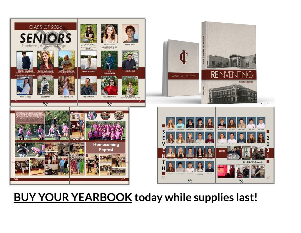 yearbook sneak peek. yearbooks are on sale