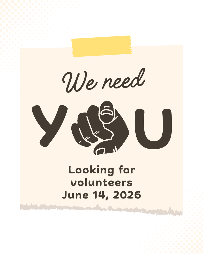 we are looking for volunteers for sunday june 14