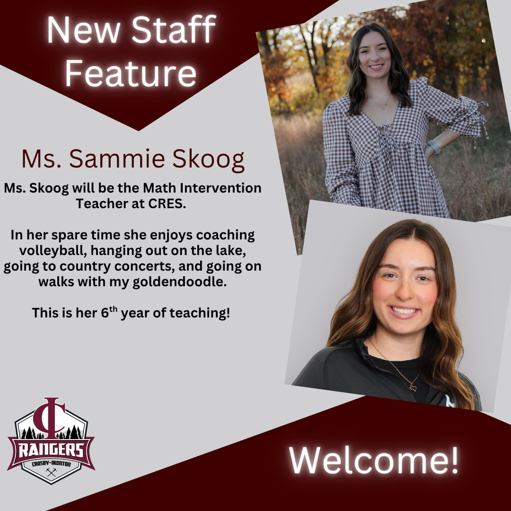 New teacher at CRES, Ms. Sammie Skoog