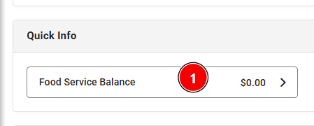 First page when logging into IC and Lunch Accounts