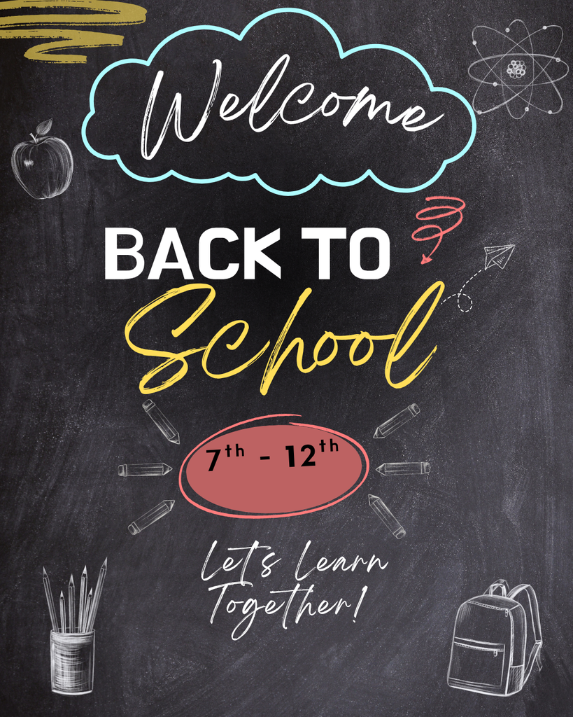 Welcome back to school 7-12th graders, Let's learn together