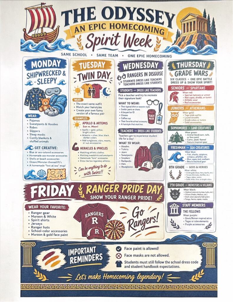 High school dress up days