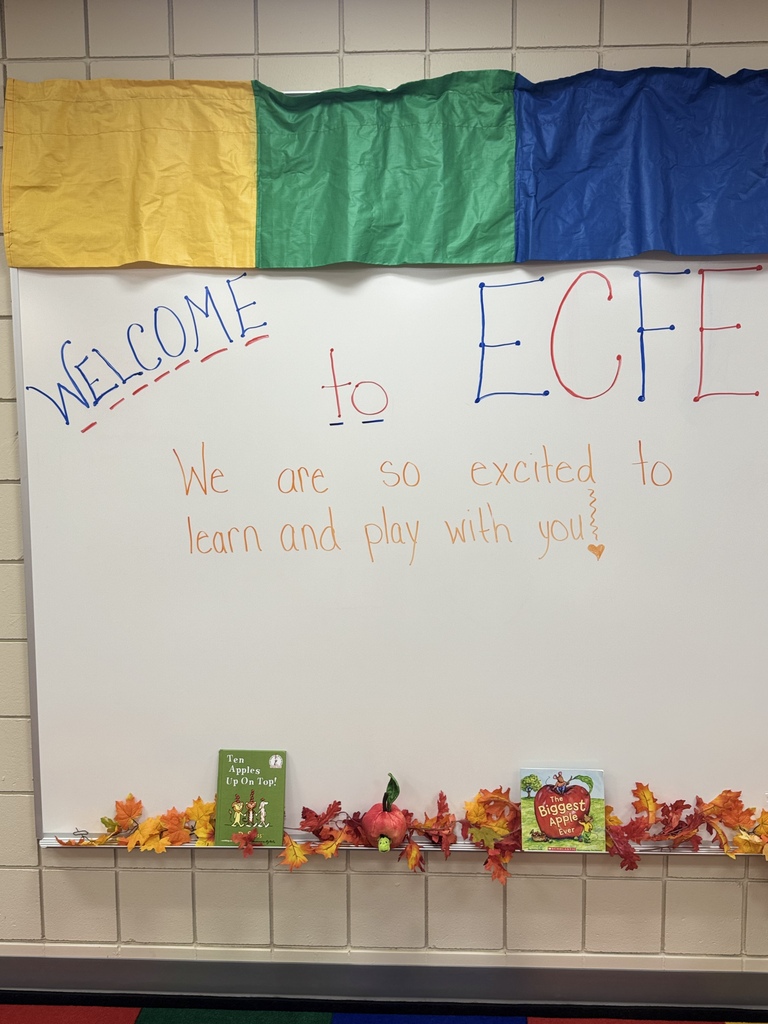 ECFE white board welcome!
