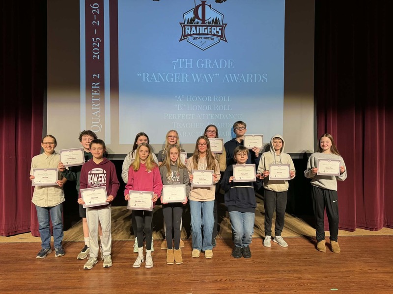 a honor roll 7th grade 2nd quarter