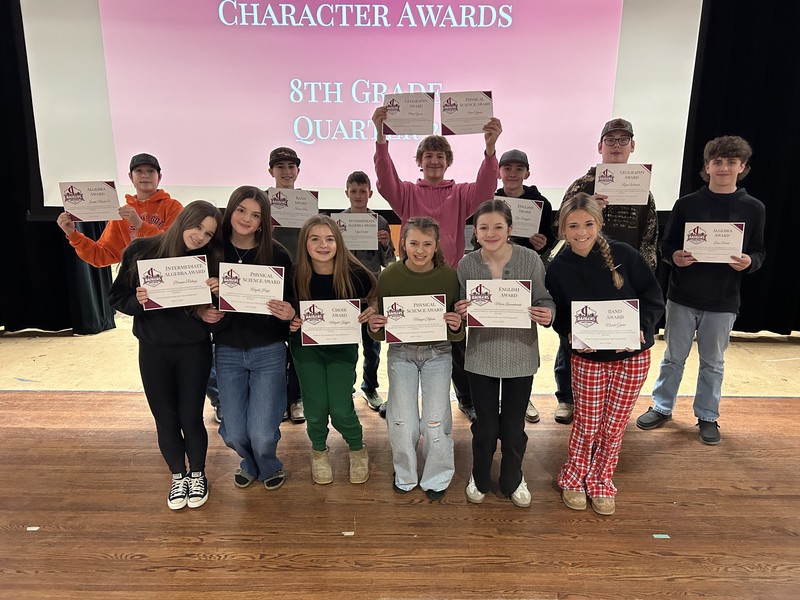 8th grade teacher awards 2nd quarter