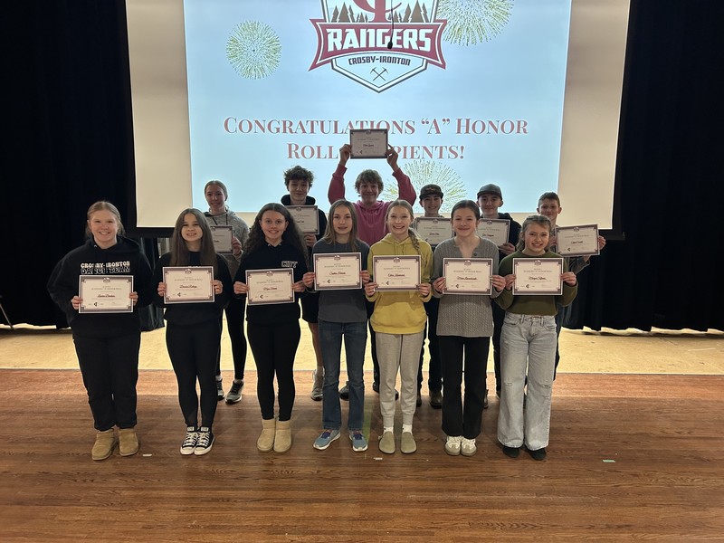 8th grade A honor roll 2nd quarter