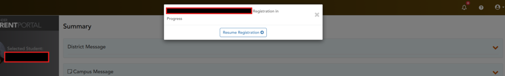 resume registration 