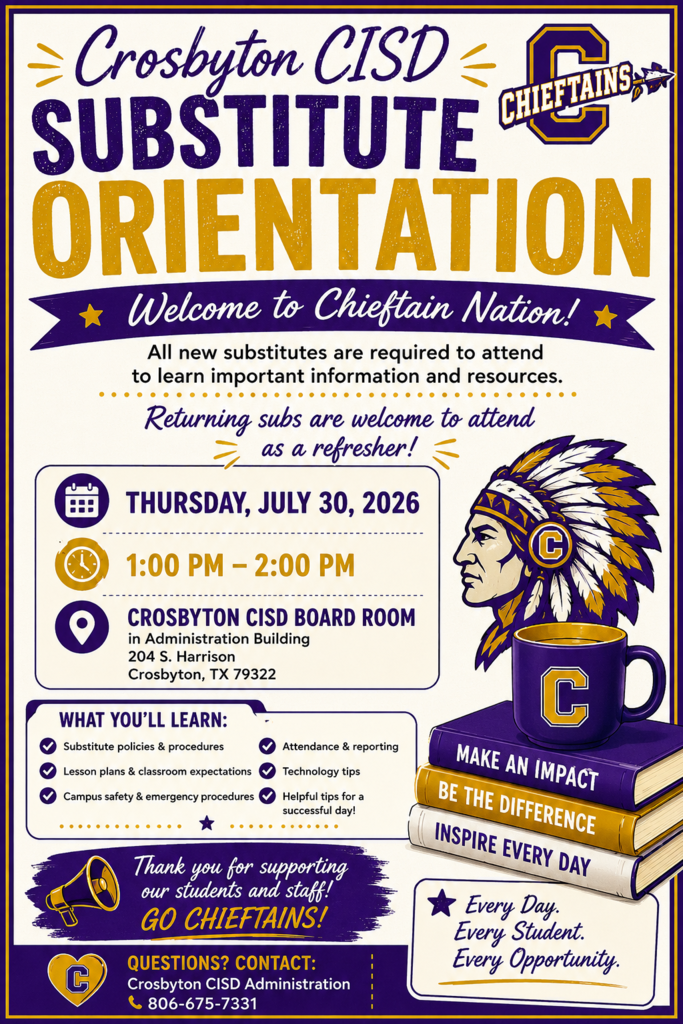 substitute orientation