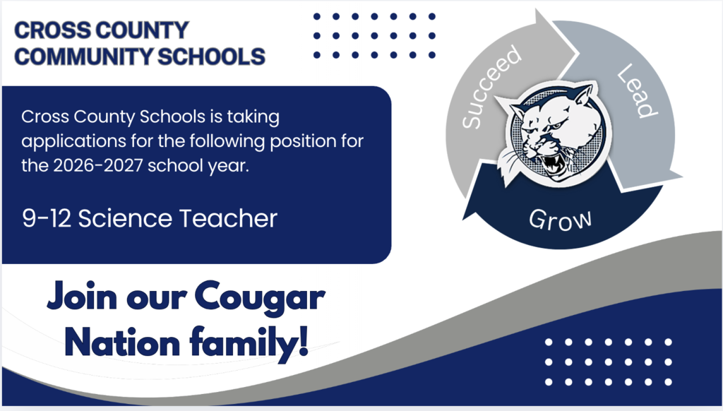 9-12 Science Teacher Position available for 2026-2027