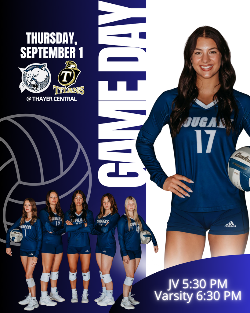 🏐VB travels to Thayer Central! ⏱️Game time changes!!! JV starts @ 5:30 PM; Varsity to follow.