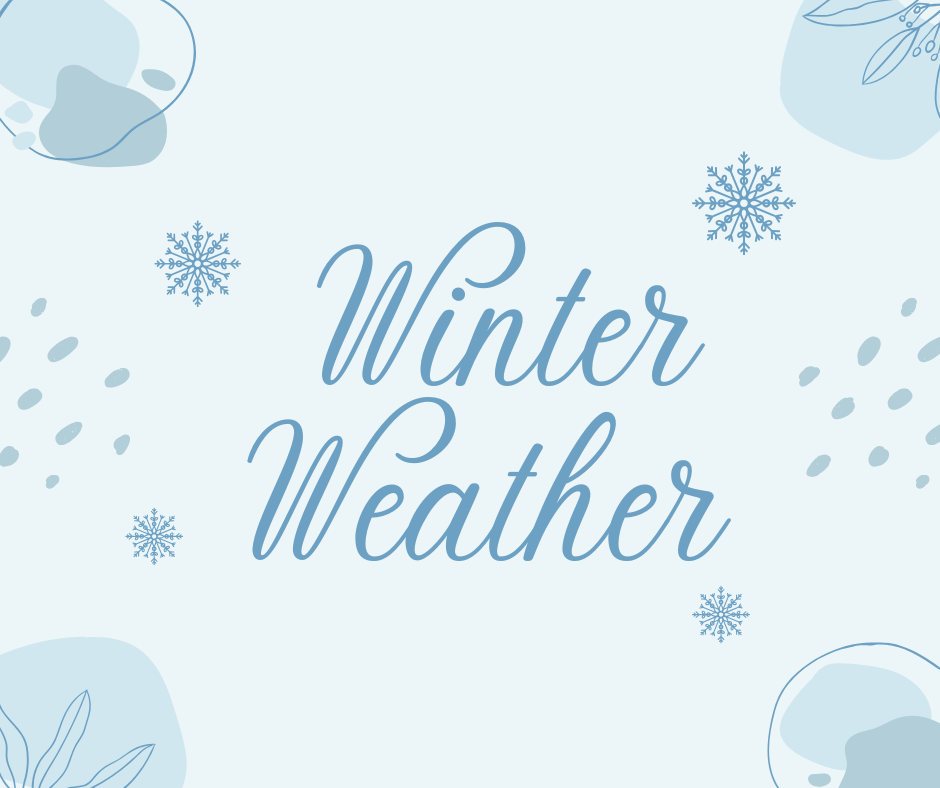 Blue Sky Playful Aesthetic Abstract Hello Winter Facebook Post