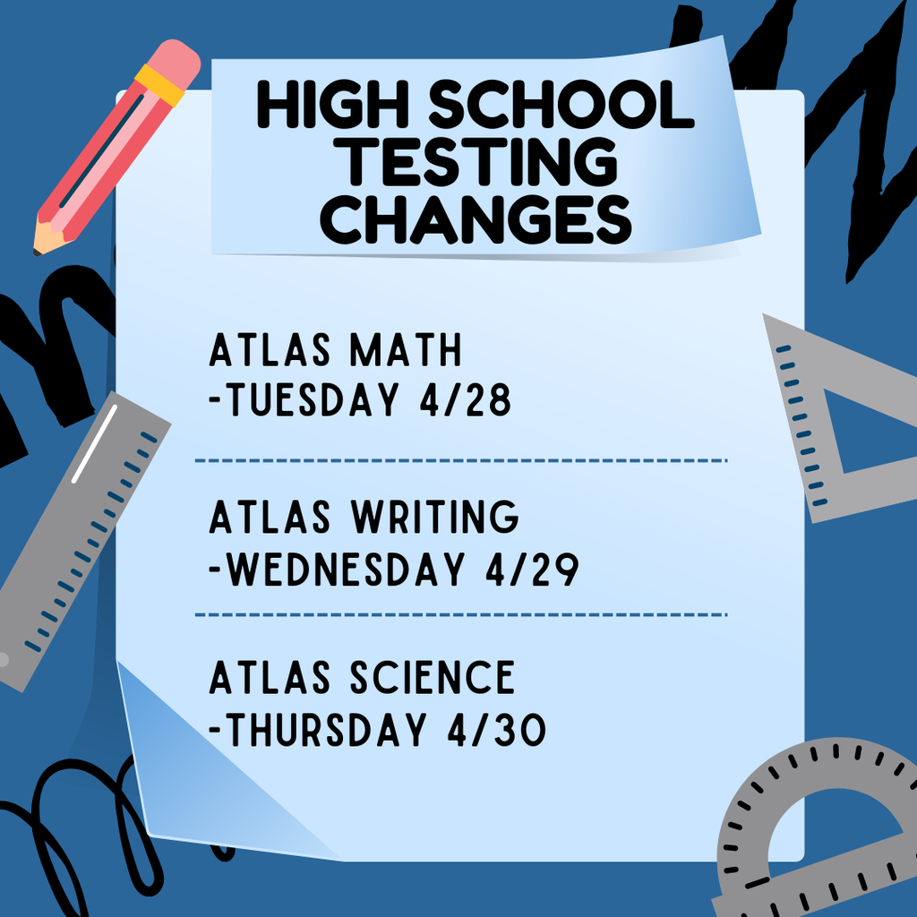 testing schedule change graphic