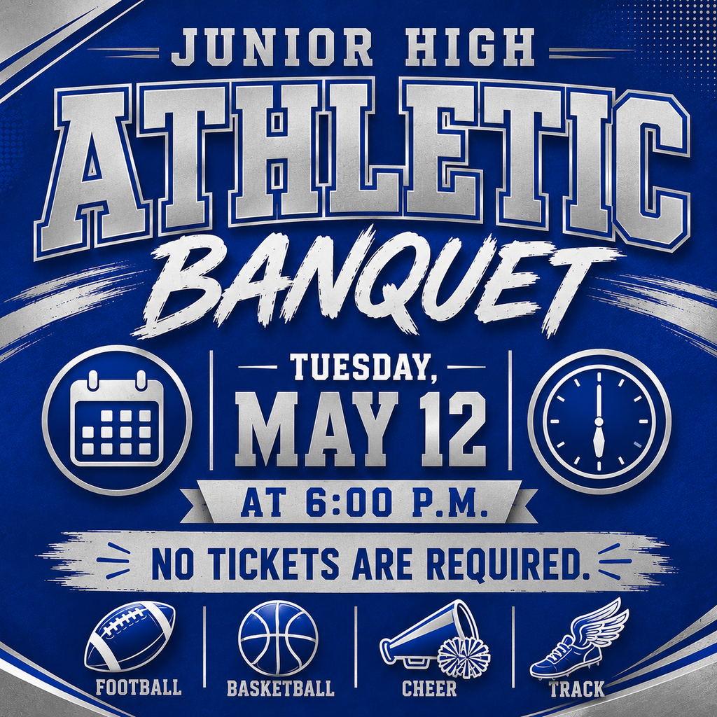 Junior high Athletic banquet graphic