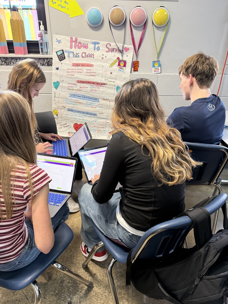 Students in class