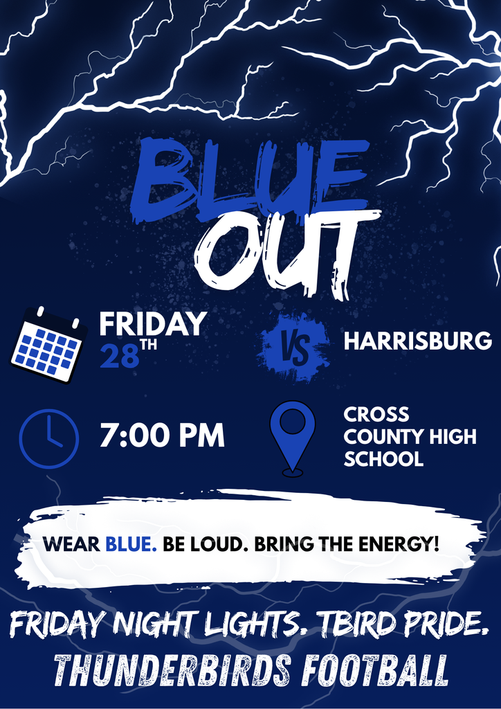 Blue out graphic