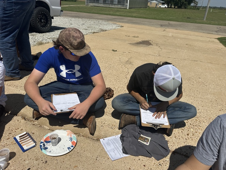 students outside