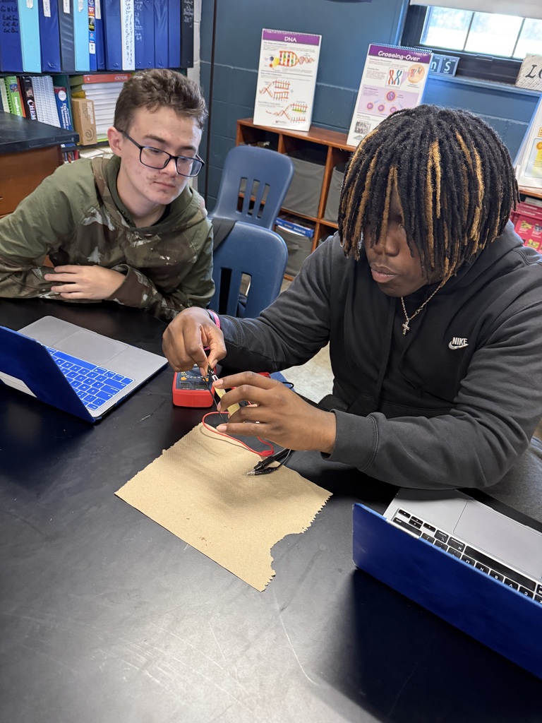 Students with potatoes
