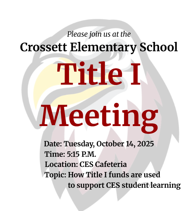 CES Title I Meeting Notice
