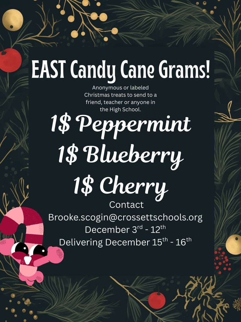 CHS EAST Candy Cane Grams