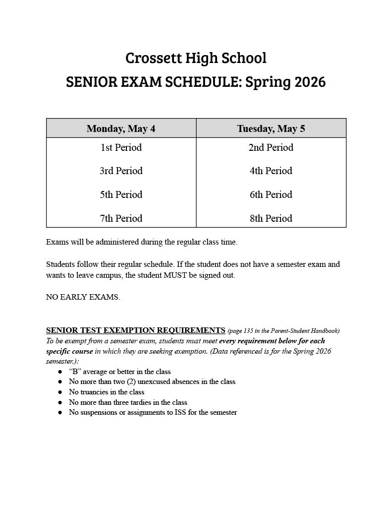 Senior Exams 
