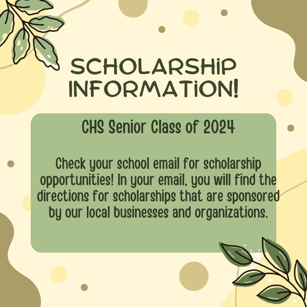 Scholarship Reminder