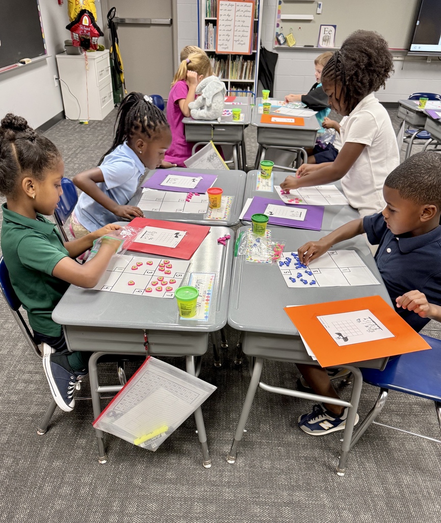 Children working on school project