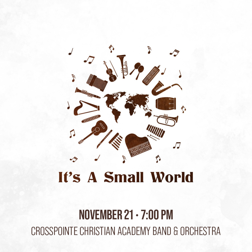 Band concert instruments around the world