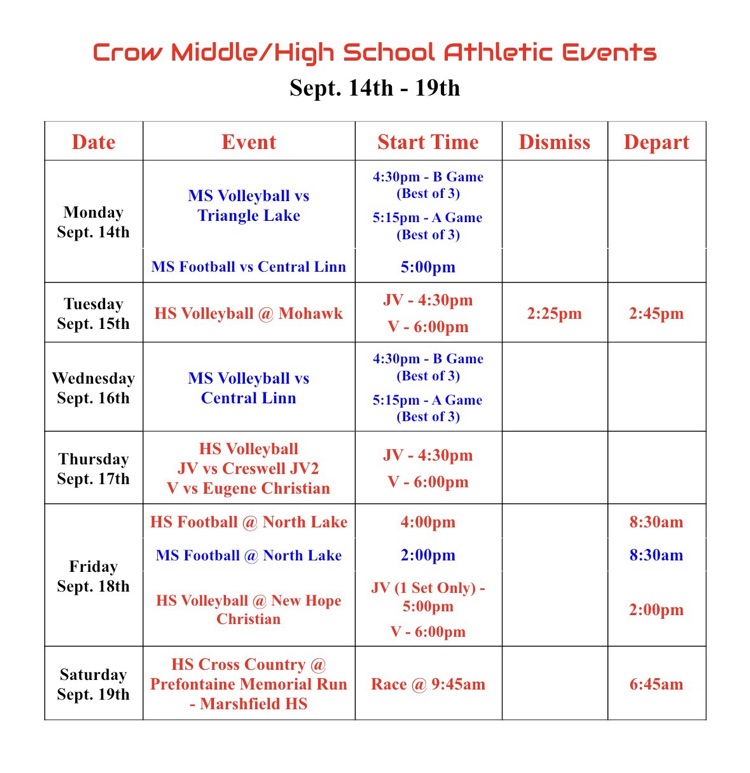 Weekly Calendar