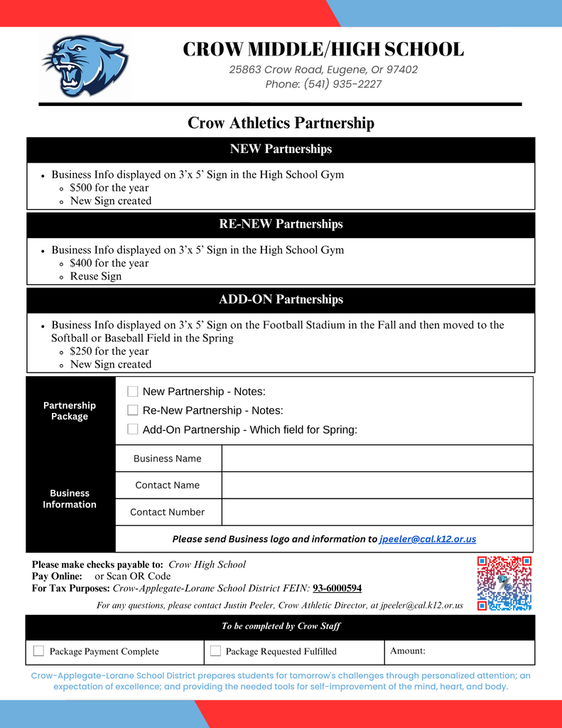 Sponsor Flyer