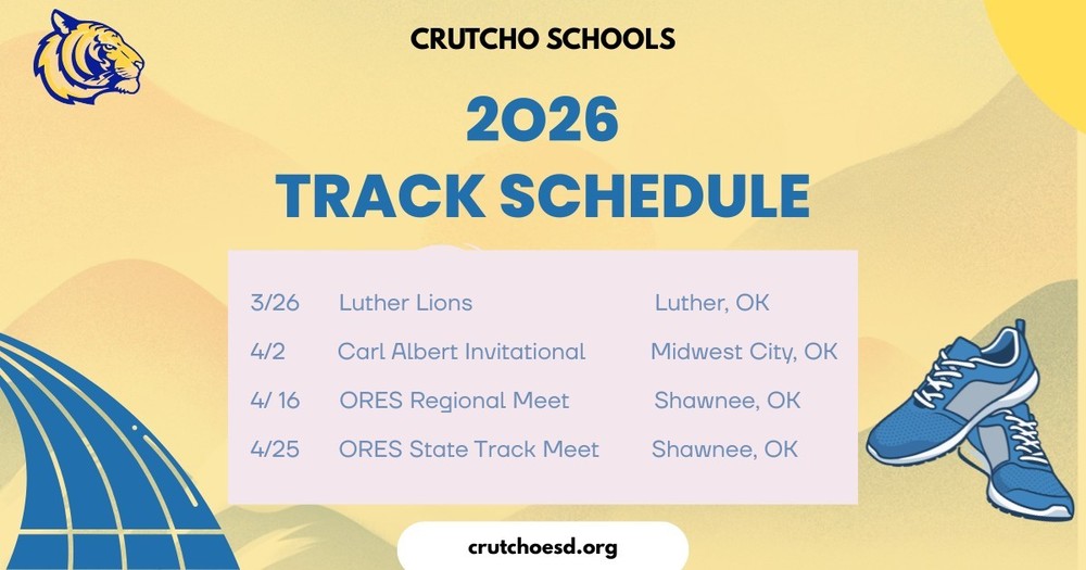 Track practice begins next week on Tuesdays and Wednesdays from 3:15 - 4:15 pm, beginning March 3rd. See Track Meet schedule attached. Go Tigers!