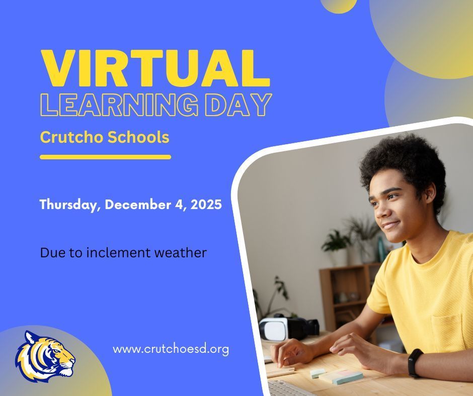 Students will study from home today due to inclement weather. Please check with your teacher for assignments.