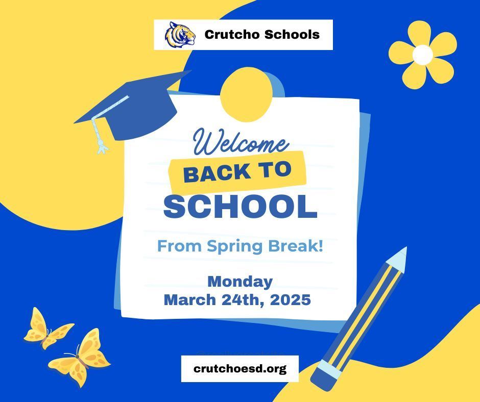 We missed you! Welcome back from Spring Break. Monday, March 24, 2025