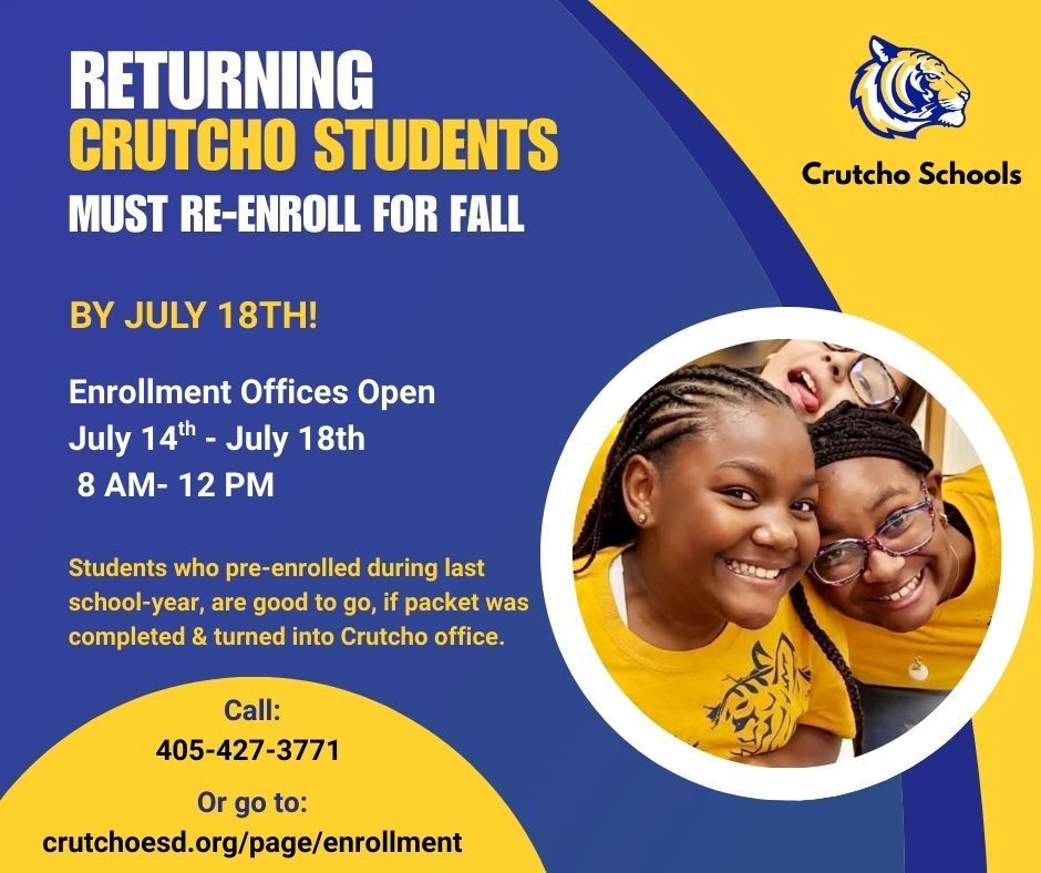 Returning students to re-enroll