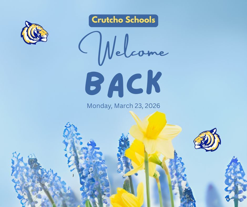 Welcome Back from Spring Break! We return to school today on Monday, March 23rd. We hope you had a nice break.