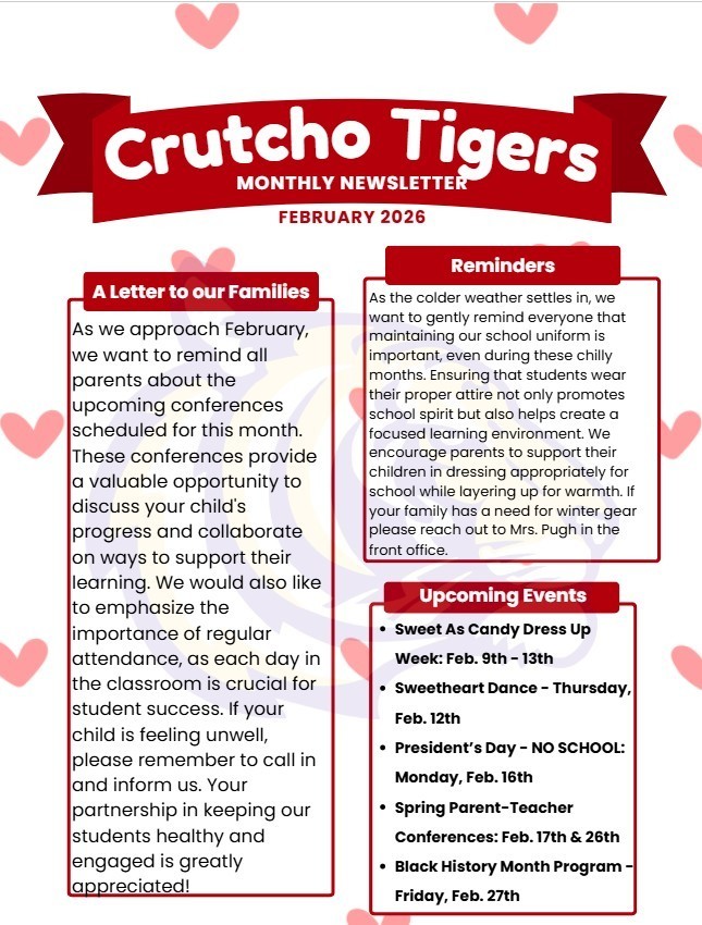 Crutcho Schools February 2026 Newsletter