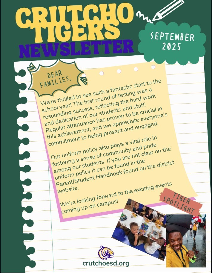 Crutcho Schools September 2025 Newsletter