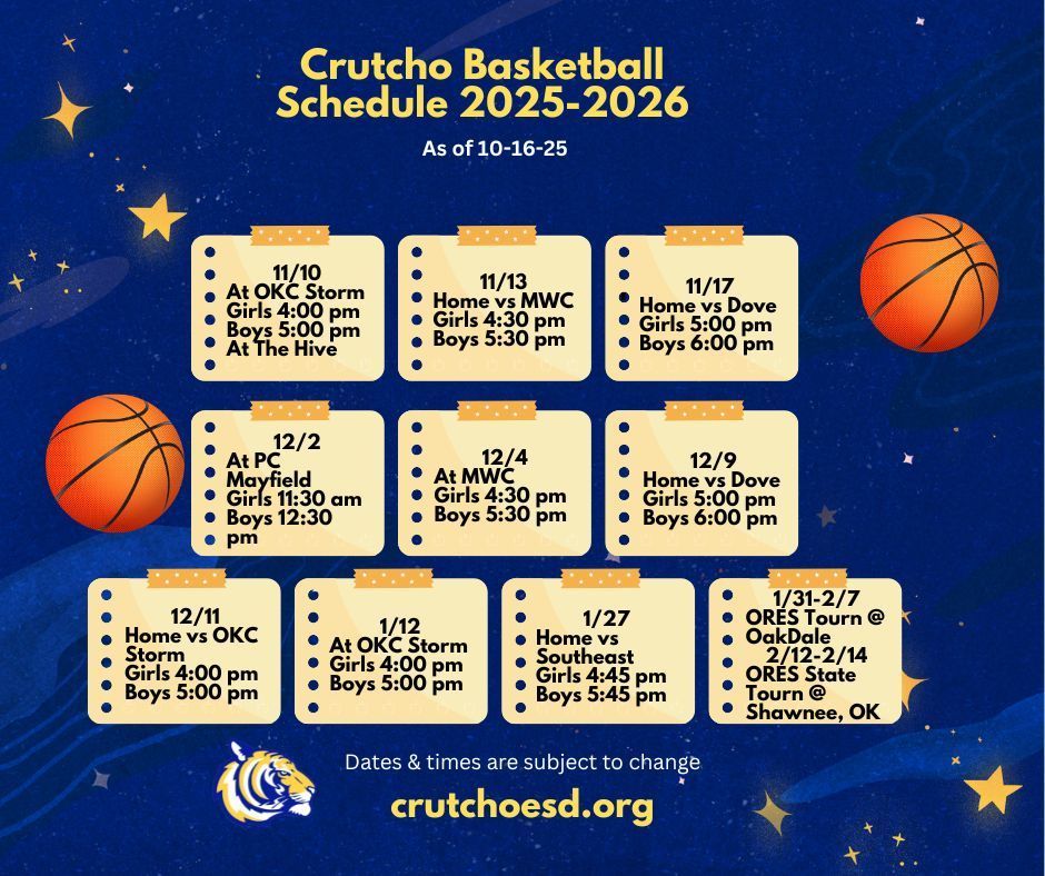 Basketball schedule 25-26