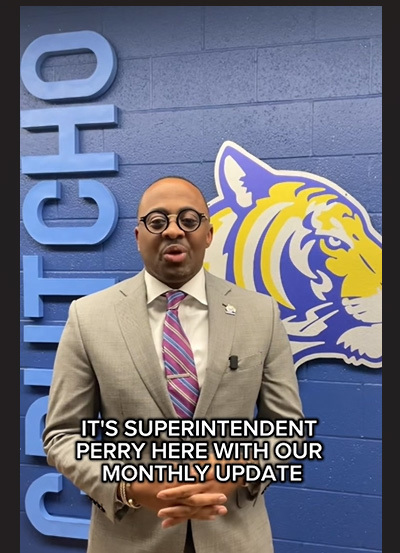 A video for Superintendent Perry's Announcement for December 2025