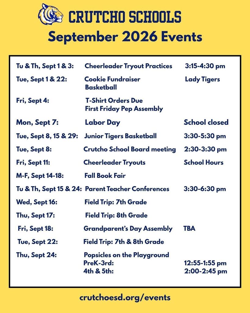 September 2026 Events
