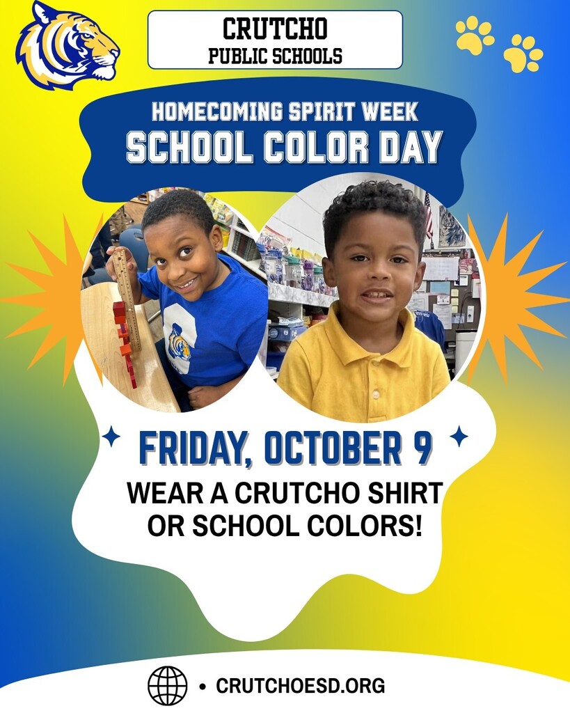 Crutcho School Spirit Day 10-9-26
