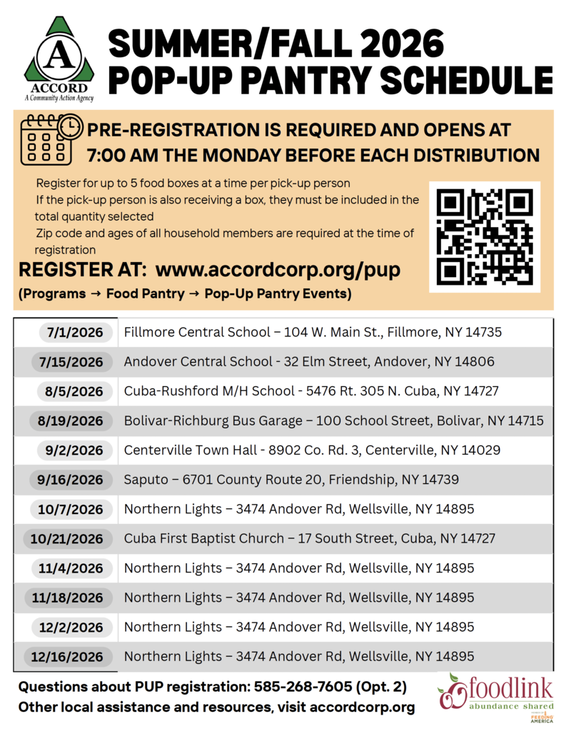 pop-up pantry schedule summer/fall 2026