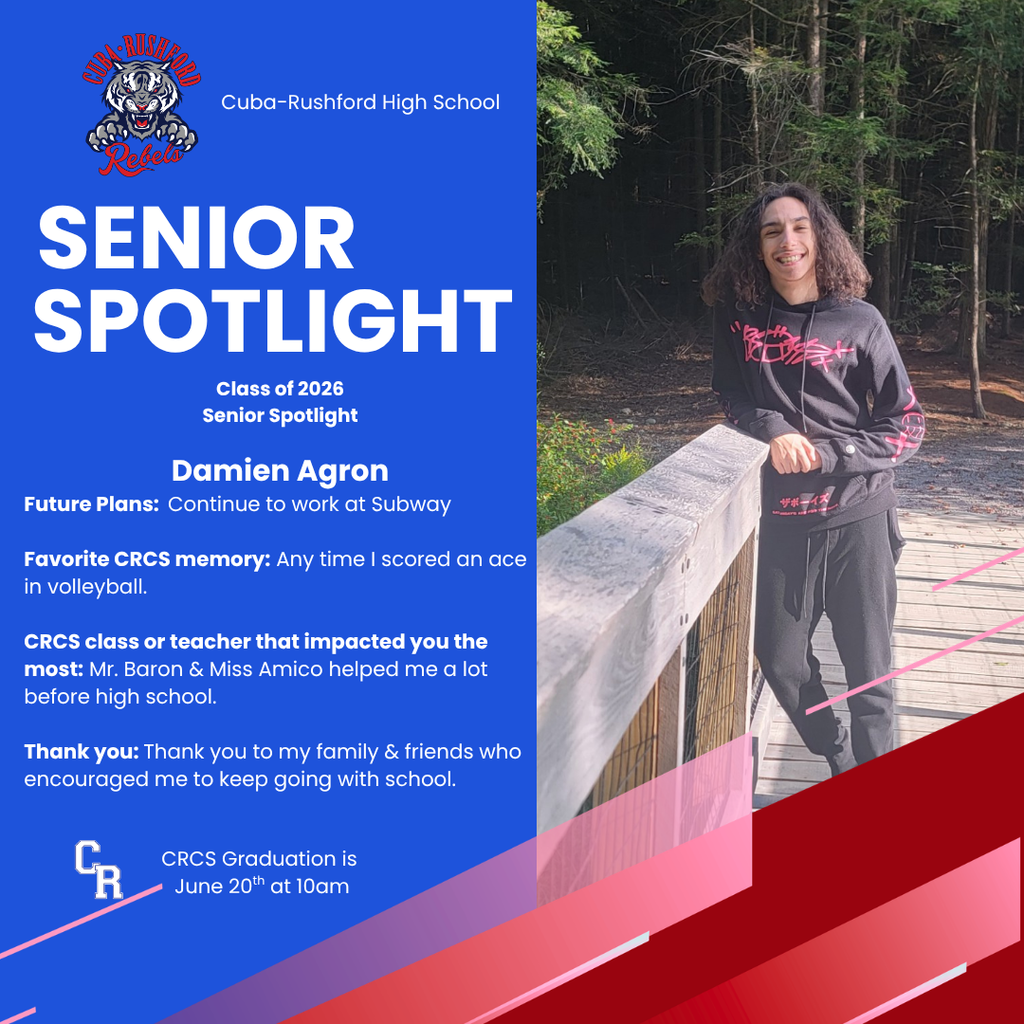 Senior Spotlight Damien Agron