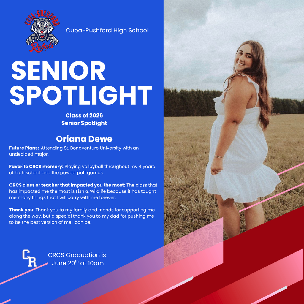 Senior Spotlight Ori Dewe