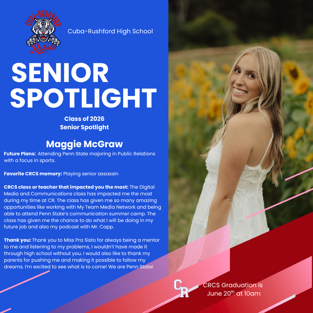 SENIOR SPOTLIGHT MAGGIE MCGRAW
