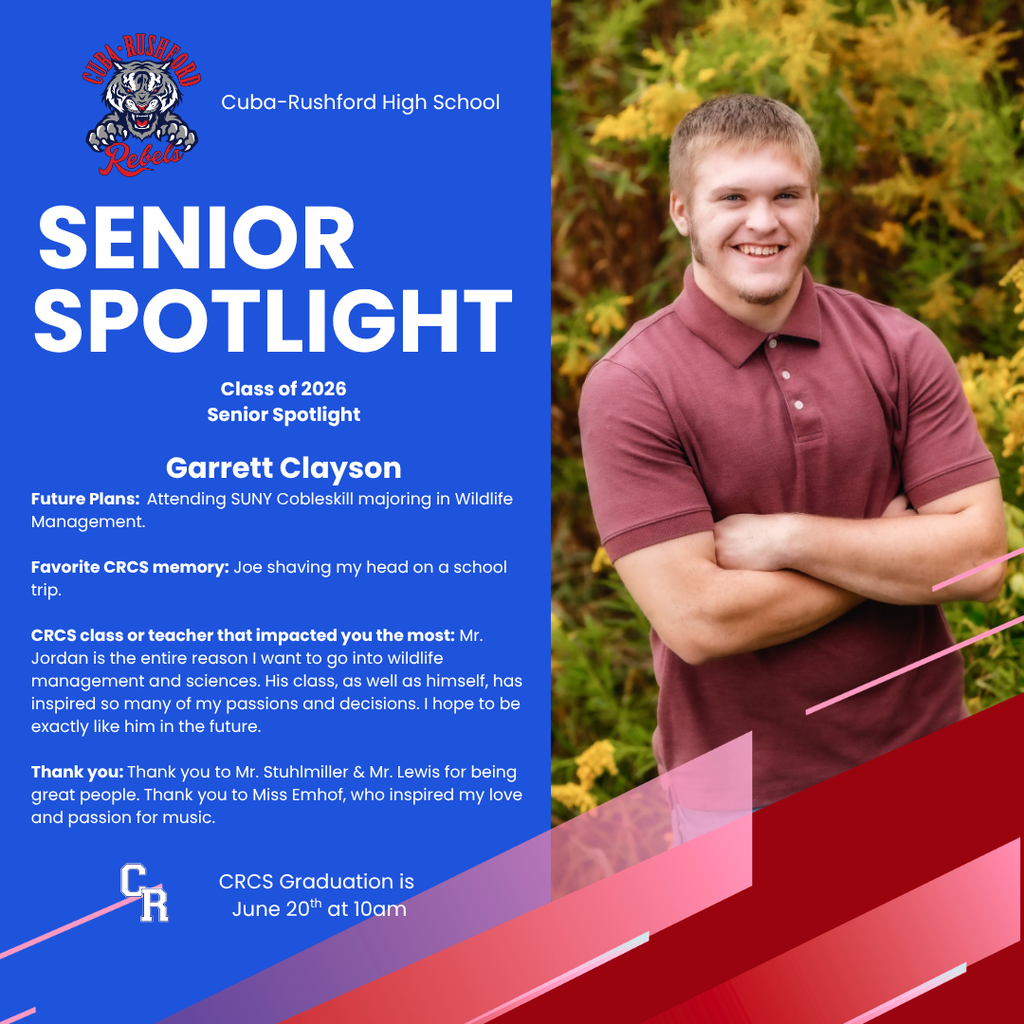 Senior Spotlight Garrett Clayson