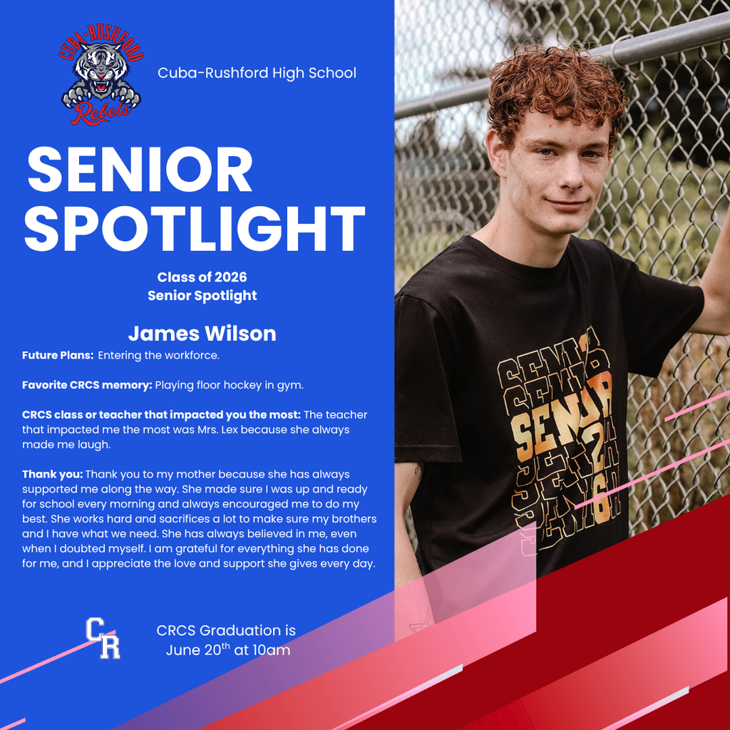 Senior Spotlight James Wilson