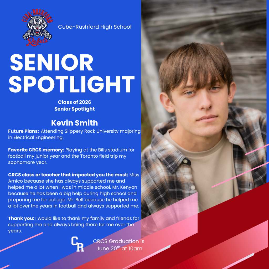 Senior Spotlight Kevin Smith