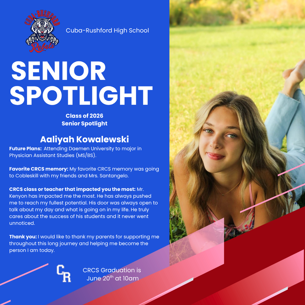 Senior Spotlight Aaliyah Kowalewski