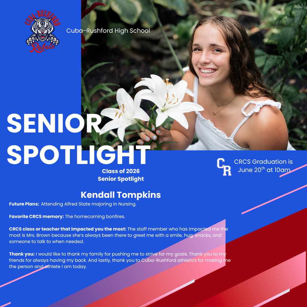 Senior Spotlight Kendall Tompkins