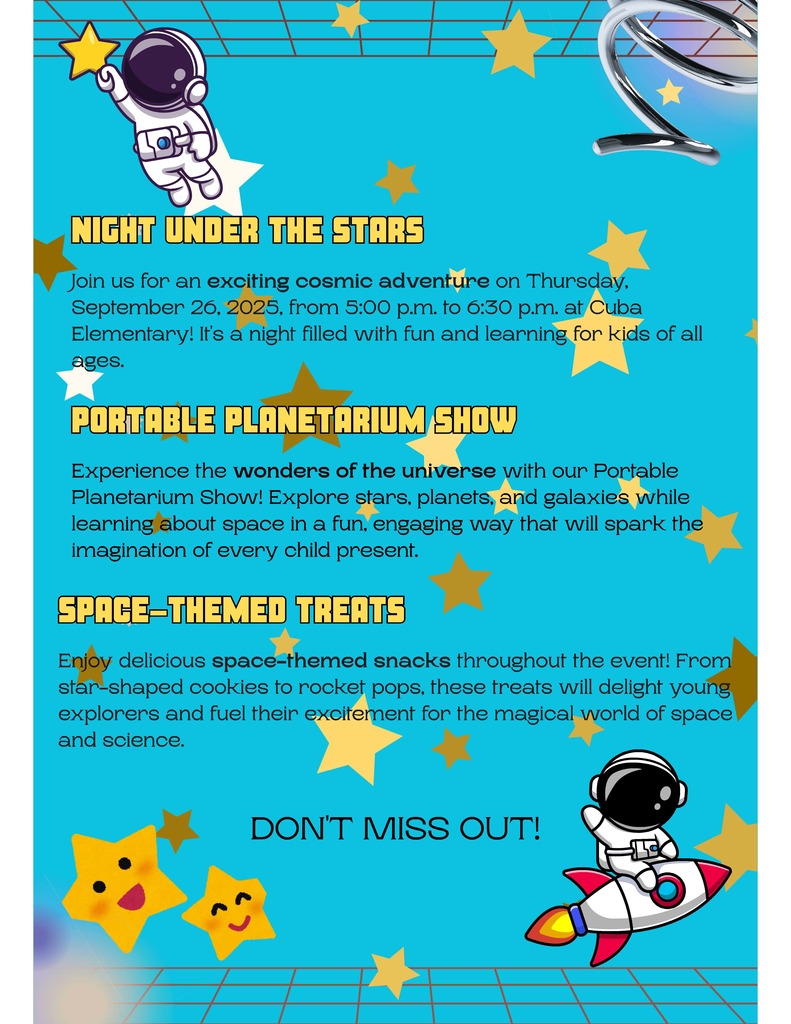 Night Under the Stars Flyer